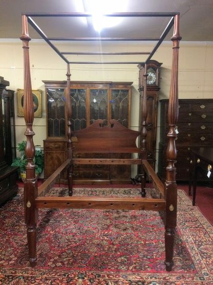 Antique Poster Bed, Early Mahogany Bed, Rope Bed Antique