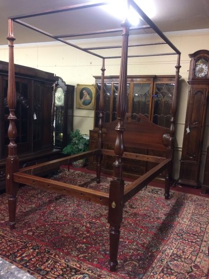 Antique Poster Bed, Early Mahogany Bed, Rope Bed Antique