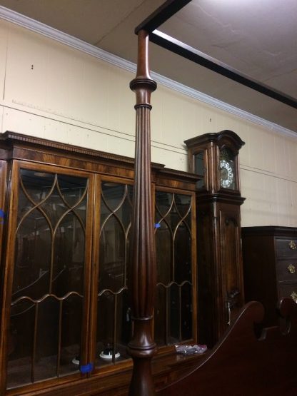 Antique Poster Bed, Early Mahogany Bed, Rope Bed Antique - Image 3