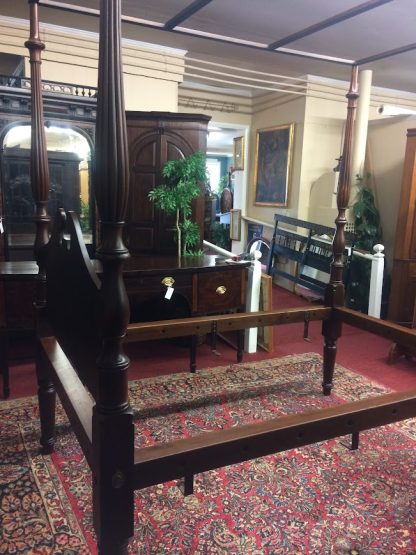 Antique Poster Bed, Early Mahogany Bed, Rope Bed Antique - Image 6