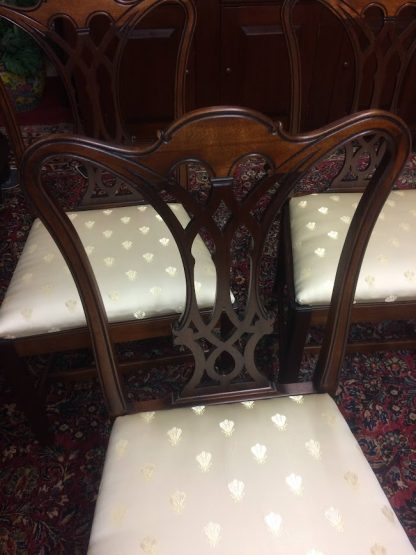 Chippendale Chairs, Mahogany Dining Chairs, Vintage Dining Chairs Set of Five