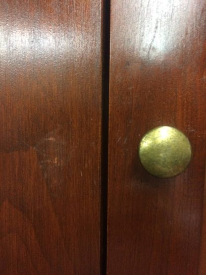 Vintage Corner Cabinet, Narrow Corner Cabinet attributed to Tom Seely Furniture, Two Piece Corner Cabinet - Image 6