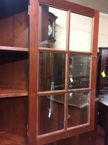 Vintage Corner Cabinet, Narrow Corner Cabinet attributed to Tom Seely Furniture, Two Piece Corner Cabinet - Image 10