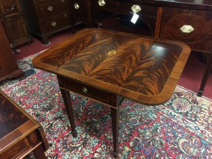 Vintage Federal End Tables, Mahogany End Tables, Inlaid Federal Accent Tables, Hekman Furniture - Image 3