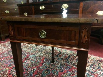 Vintage Federal End Tables, Mahogany End Tables, Inlaid Federal Accent Tables, Hekman Furniture - Image 6
