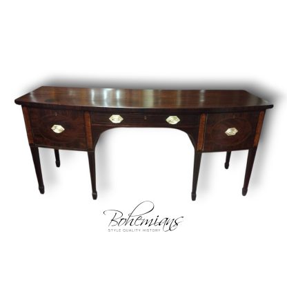 Antique Mahogany Sideboard, Hepplewhite Sideboard Buffet, D-Shaped Sideboard