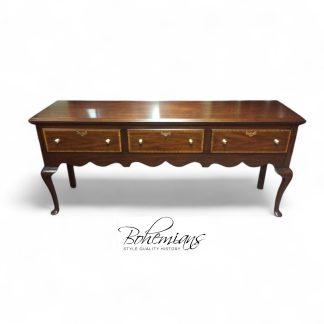Vintage Sideboard, Henkel Harris Furniture, Henkel Harris Huntboard, Inlaid Banded Huntboard, Vintage Henkel Harris Mahogany