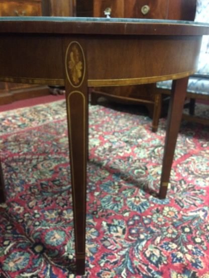 Inlaid Round Accent Table, Federal Style Accent Table, Side Table - Image 2