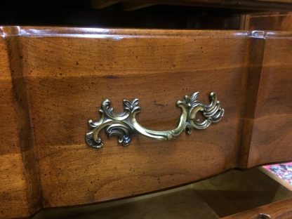 Vintage Lingerie Chest, Cherry Narrow Chest of Drawers, French Provincial Furniture - Image 7