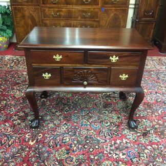 Vintage Mahogany Lowboy Chest, Small Vintage Chest of Drawers, Ball and Claw Foot Dresser