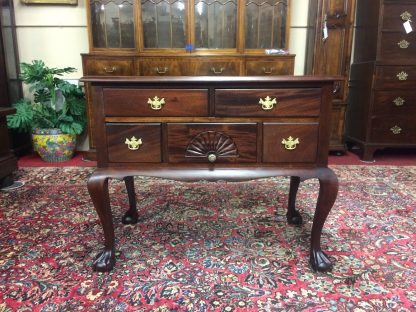 Vintage Mahogany Lowboy Chest, Small Vintage Chest of Drawers, Ball and Claw Foot Dresser
