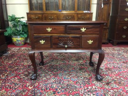 Vintage Mahogany Lowboy Chest, Small Vintage Chest of Drawers, Ball and Claw Foot Dresser