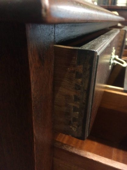 Vintage Mahogany Lowboy Chest, Small Vintage Chest of Drawers, Ball and Claw Foot Dresser - Image 10