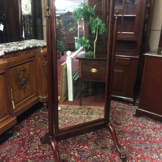 Antique Empire Cheval Mirror, Dressing Mirror, Tilting Mirror with Stand, Standing Mirror