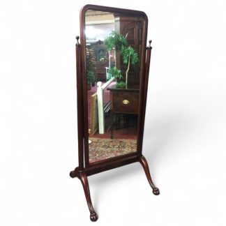 Antique Empire Cheval Mirror, Dressing Mirror, Tilting Mirror with Stand, Standing Mirror