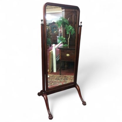 Antique Empire Cheval Mirror, Dressing Mirror, Tilting Mirror with Stand, Standing Mirror