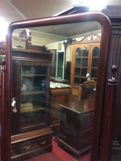 Antique Empire Cheval Mirror, Dressing Mirror, Tilting Mirror with Stand, Standing Mirror - Image 4