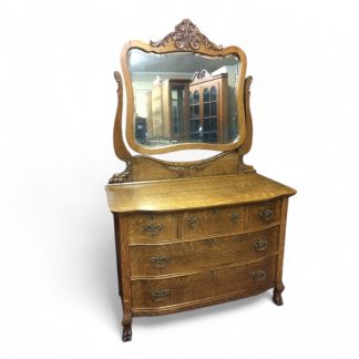 Antique Oak Dresser, Late 1800s Oak Dresser, Antique Dresser with Mirror