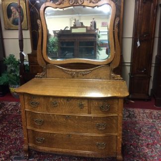 Antique Oak Dresser, Late 1800s Oak Dresser, Antique Dresser with Mirror