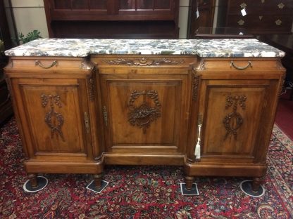 Antique Marble Top Buffet, French Sideboard Buffet, Antique Buffet - Image 10