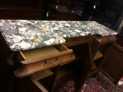 Antique Marble Top Buffet, French Sideboard Buffet, Antique Buffet - Image 5