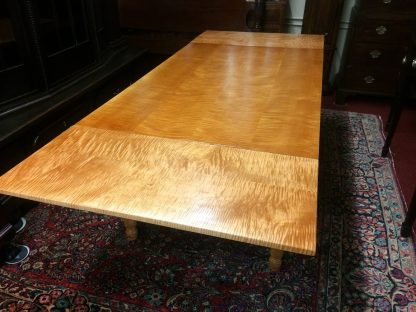 Vintage Tiger Maple Dining Table, Farm Style Table, Farmhouse Table