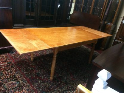 Vintage Tiger Maple Dining Table, Farm Style Table, Farmhouse Table