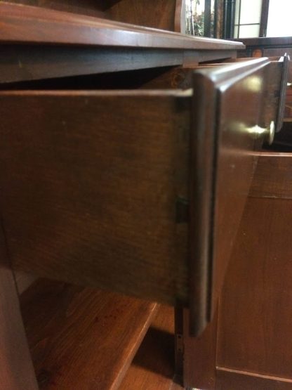 Vintage Hutch Cabinet, Cherry China Hutch, Two Piece Hutch Cabinet, Tom Seely Cherry Hutch - Image 8