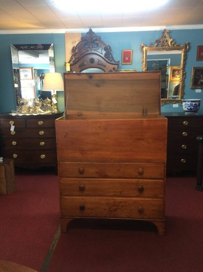 Antique Blanket Chest, Antique Mule Chest, New England Blanket Chest, Primitive - Image 5