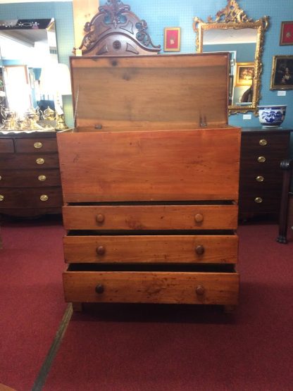 Antique Blanket Chest, Antique Mule Chest, New England Blanket Chest, Primitive - Image 8
