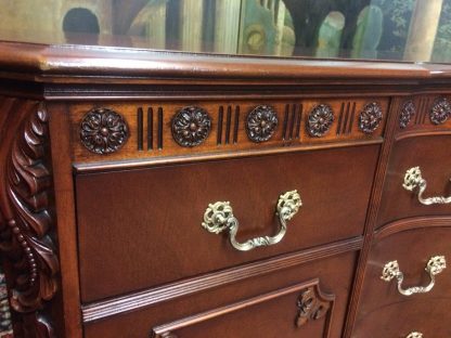 Vintage Mahogany Sideboard, Serpentine Front Buffet, Vintage Mahogany Buffet - Image 11