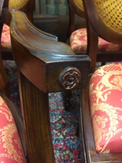 Vintage Dining Chairs, Cupid Dining Chairs, Caned Back Chairs, Set of Six Chairs - Image 7