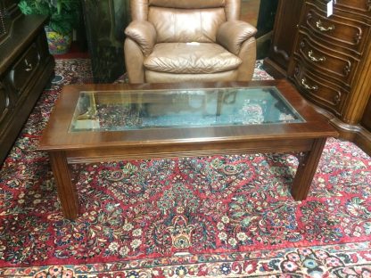 Vintage Coffee Table, Glass Top Coffee Table, Lane Furniture - Image 3