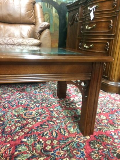 Vintage Coffee Table, Glass Top Coffee Table, Lane Furniture - Image 4
