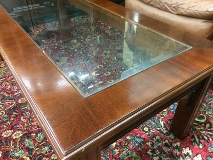 Vintage Coffee Table, Glass Top Coffee Table, Lane Furniture - Image 8