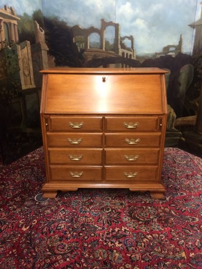 Vintage Maple Secretary Desk, Vintage Slant Front Desk, Conant Ball Furniture