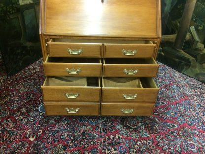 Vintage Maple Secretary Desk, Vintage Slant Front Desk, Conant Ball Furniture - Image 10