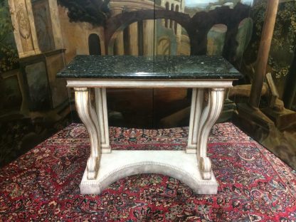 Vintage Granite Console, Neoclassical Style Console Table, Entryway Table - Image 2