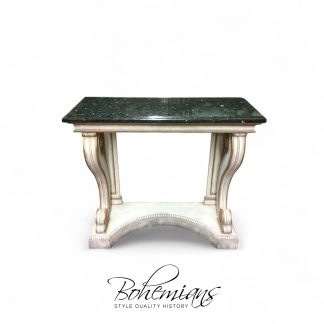 Vintage Granite Console, Neoclassical Style Console Table, Entryway Table
