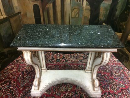 Vintage Granite Console, Neoclassical Style Console Table, Entryway Table - Image 3