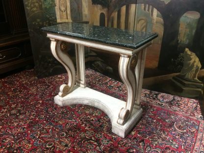 Vintage Granite Console, Neoclassical Style Console Table, Entryway Table - Image 4