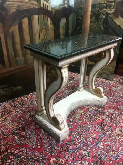 Vintage Granite Console, Neoclassical Style Console Table, Entryway Table - Image 6