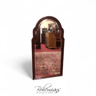 Vintage Wall Mirror, Councill Craftsman Wall Mirror, Cherry Beveled Mirror