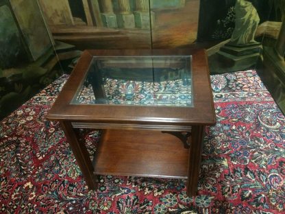 Vintage End Table, Glass Top End Table, Lane Furniture End Table - Image 4
