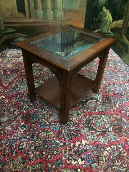 Vintage End Table, Glass Top End Table, Lane Furniture End Table - Image 5