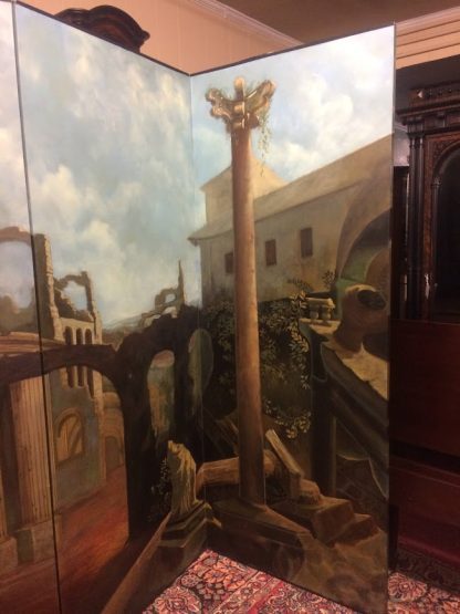 Vintage Maitland Smith Decorative Screen, Large Room Divider, Antique Screen - Image 3