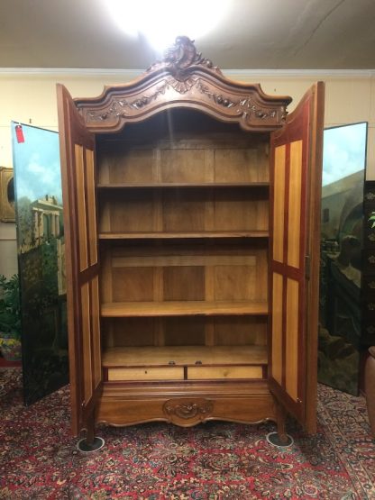 Antique French Wardrobe, Armoire with Mirrors, Two Door Armoire Antique - Image 8