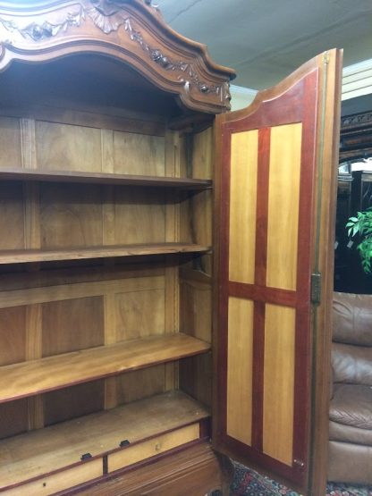 Antique French Wardrobe, Armoire with Mirrors, Two Door Armoire Antique - Image 9