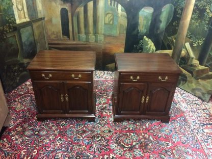 Vintage Nightstands, Henkel Harris Nightstands, Pair of Nightstands Mahogany - Image 4