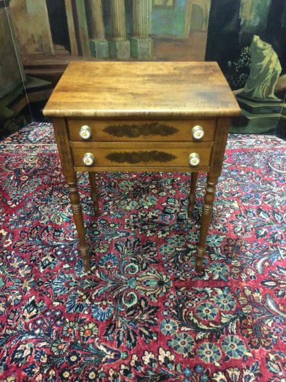 Vintage Hitchcock Stand, Hitchcock End Table, Two Drawer End Table Hitchcock Furniture - Image 2